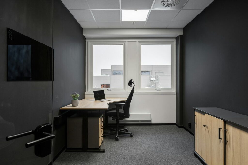 Clean, polished commercial office interior after a TrueGleam Cleaning service visit